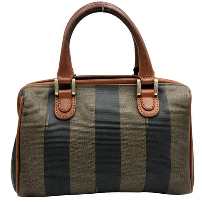 Brown Canvas Fendi Travel Bag