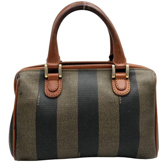 Brown Canvas Fendi Travel Bag