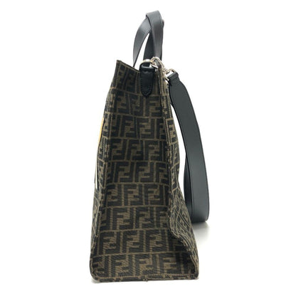 Brown Canvas Fendi Tote