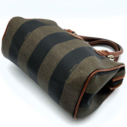 Brown Canvas Fendi Travel Bag