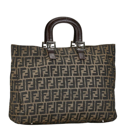 Brown Canvas Fendi Tote