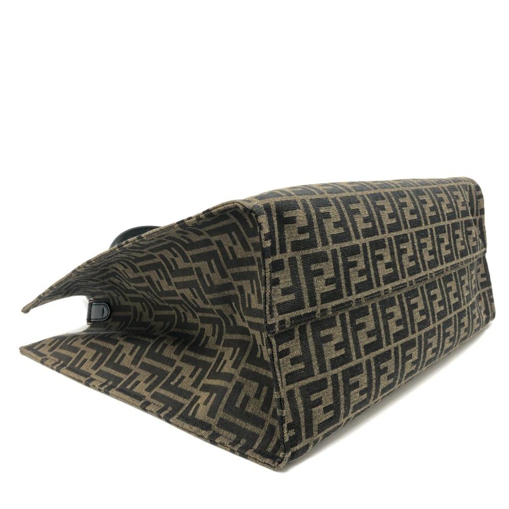 Brown Canvas Fendi Tote