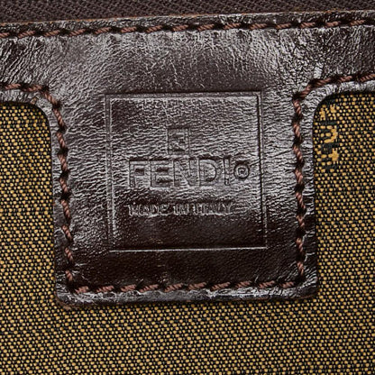 Brown Canvas Fendi Tote