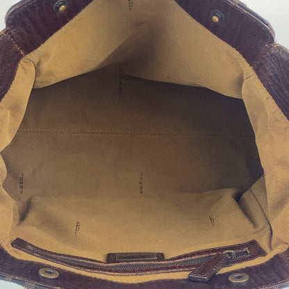 Brown Canvas Fendi Zucca Pochette