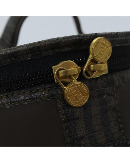 Brown Cotton Fendi Handbag