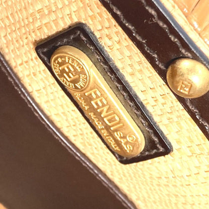 Brown Fabric Fendi Baguette