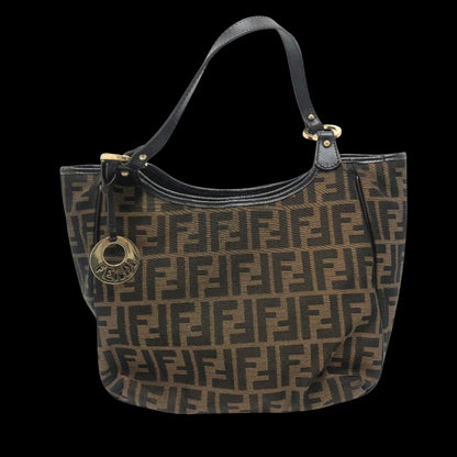 Brown Fabric Fendi Baguette