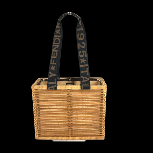 Brown Fabric Fendi Baguette