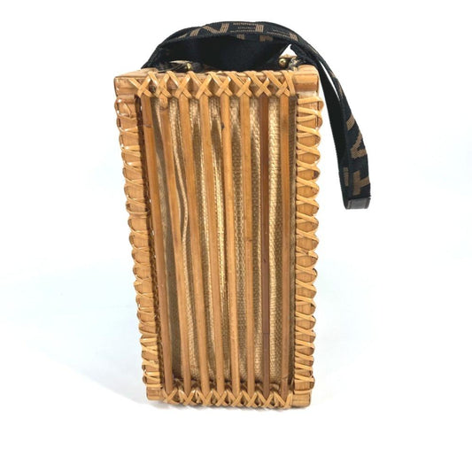 Brown Fabric Fendi Baguette