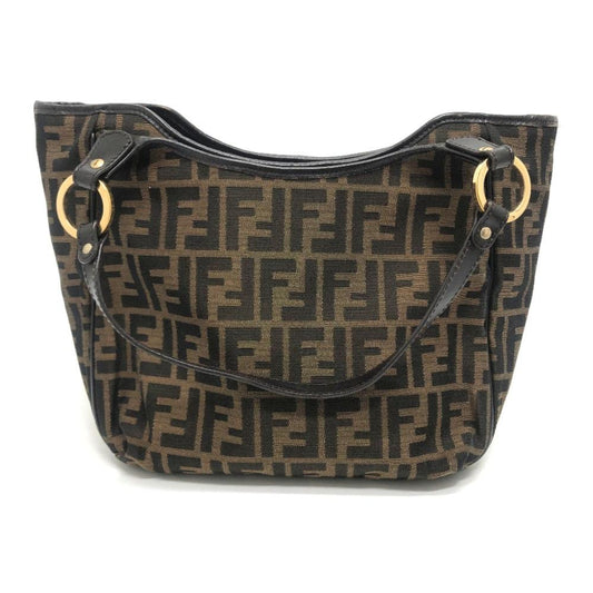 Brown Fabric Fendi Baguette