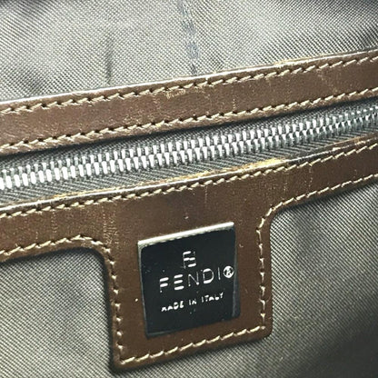 Brown Fabric Fendi Baguette