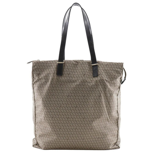Brown Fabric Fendi Tote