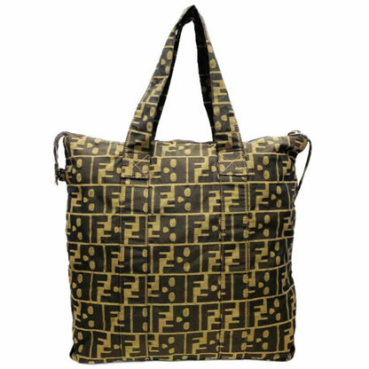 Brown Fabric Fendi Tote