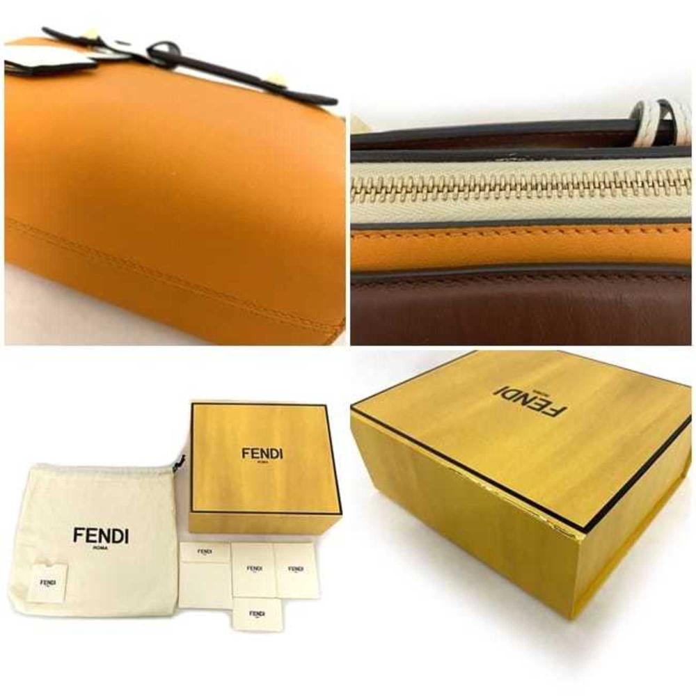 Brown Leather Fendi Crossbody Bag