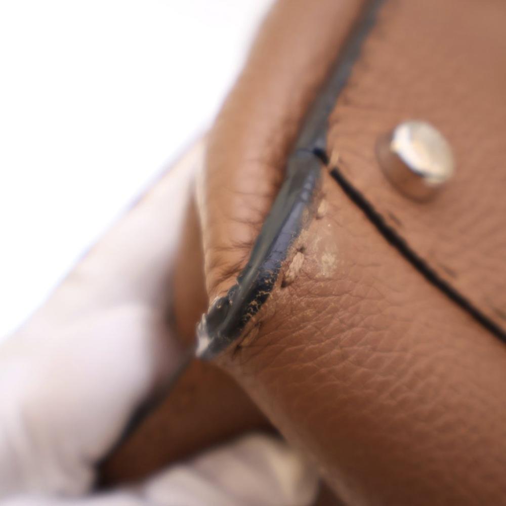 Brown Leather Fendi Peekaboo