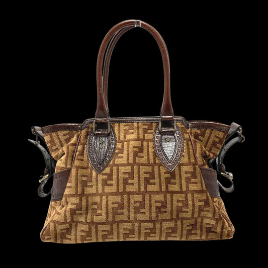 Brown Leather Fendi Baguette