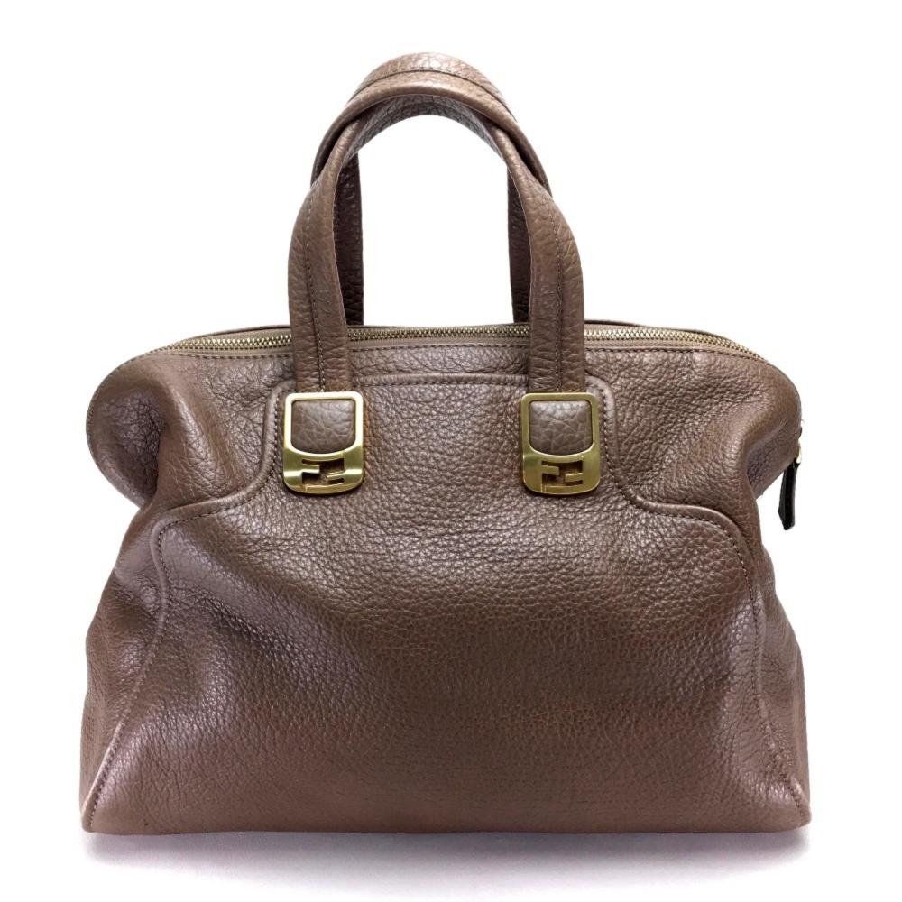 Brown Leather Fendi Handbag