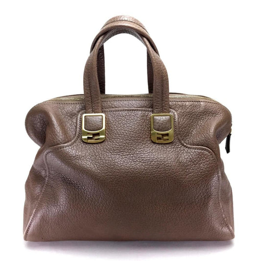Brown Leather Fendi Handbag