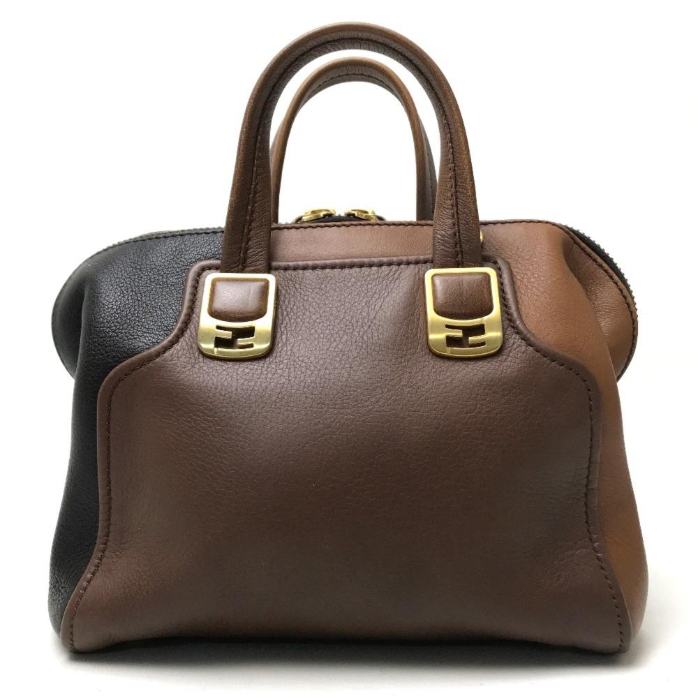 Brown Leather Fendi Handbag