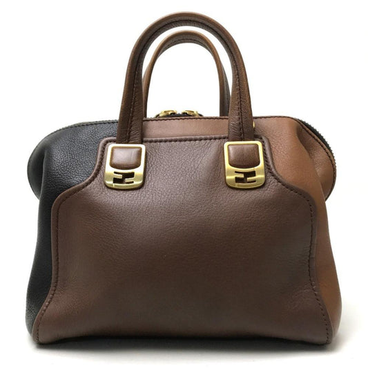 Brown Leather Fendi Handbag