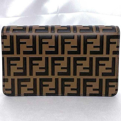 Brown Leather Fendi Shoulder Bag