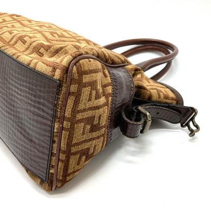 Brown Leather Fendi Baguette