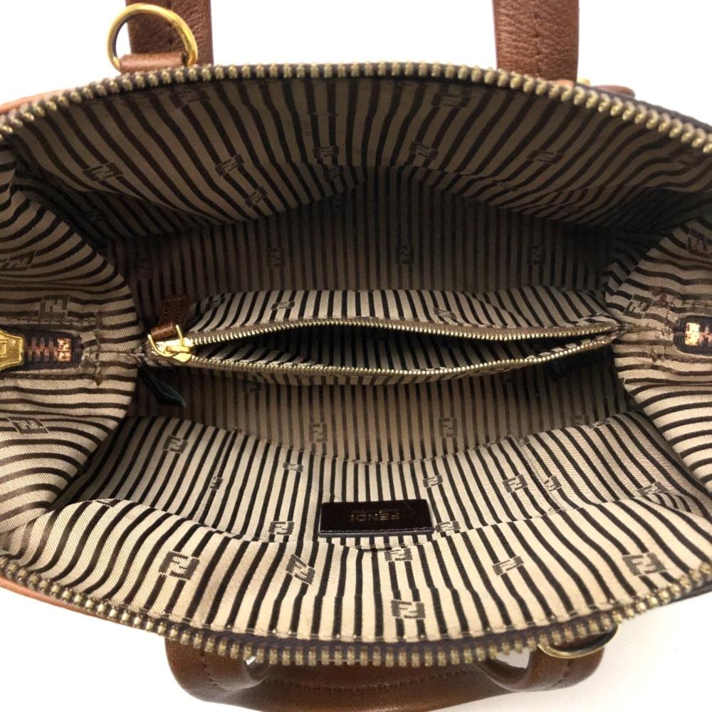 Brown Leather Fendi Handbag