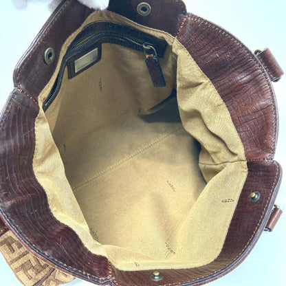Brown Leather Fendi Baguette