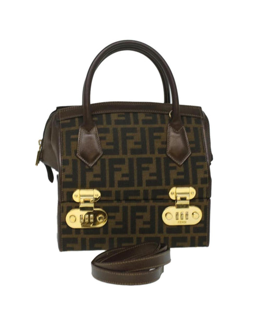 Brown Nylon Fendi Tote