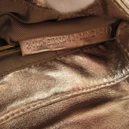 Gold Leather Fendi Pouch