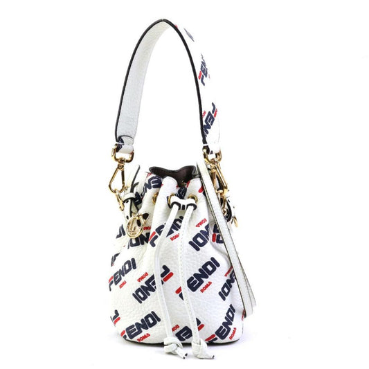 Gold Leather Fendi Shoulder Bag