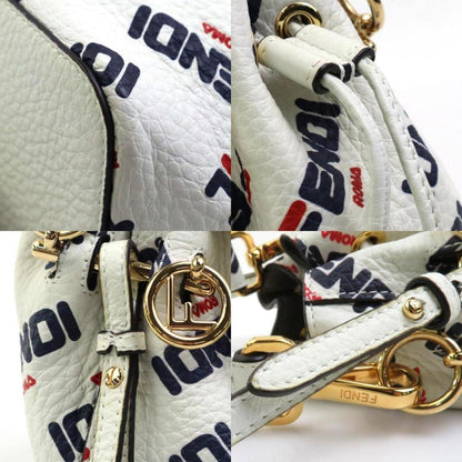 Gold Leather Fendi Shoulder Bag