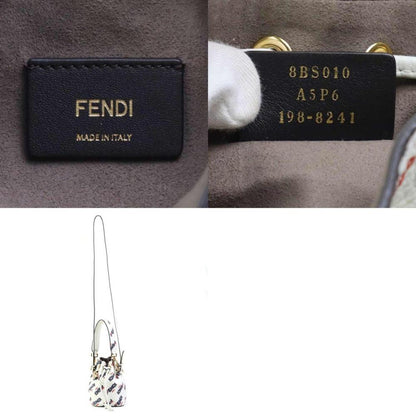 Gold Leather Fendi Shoulder Bag