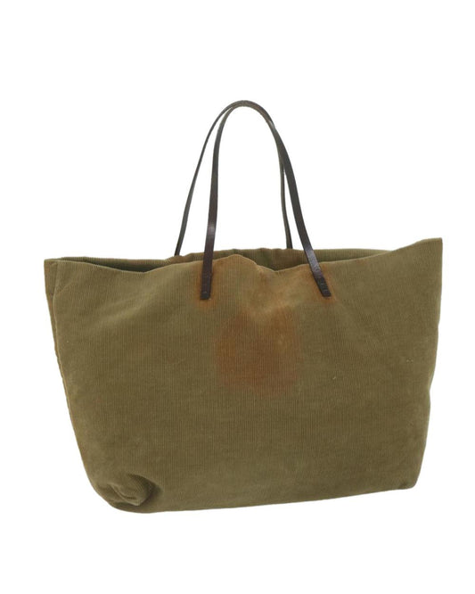 Green Cotton Fendi Tote