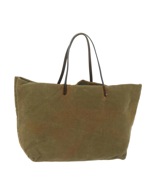 Green Cotton Fendi Tote