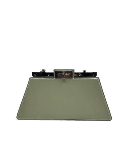 Green Leather Fendi Peekaboo