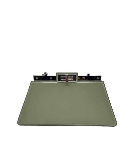Green Leather Fendi Peekaboo