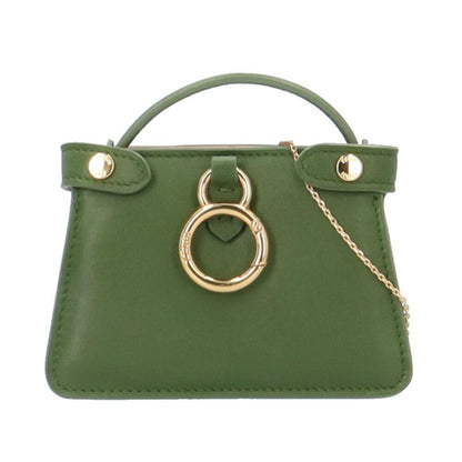Green Leather Fendi Peekaboo