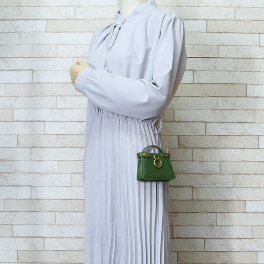 Green Leather Fendi Peekaboo