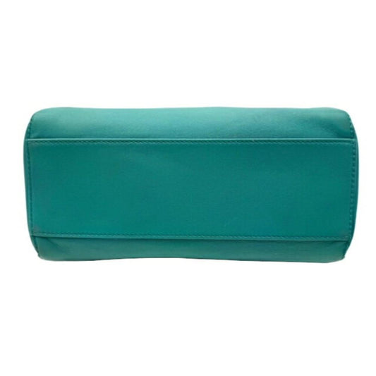 Green Leather Fendi Peekaboo
