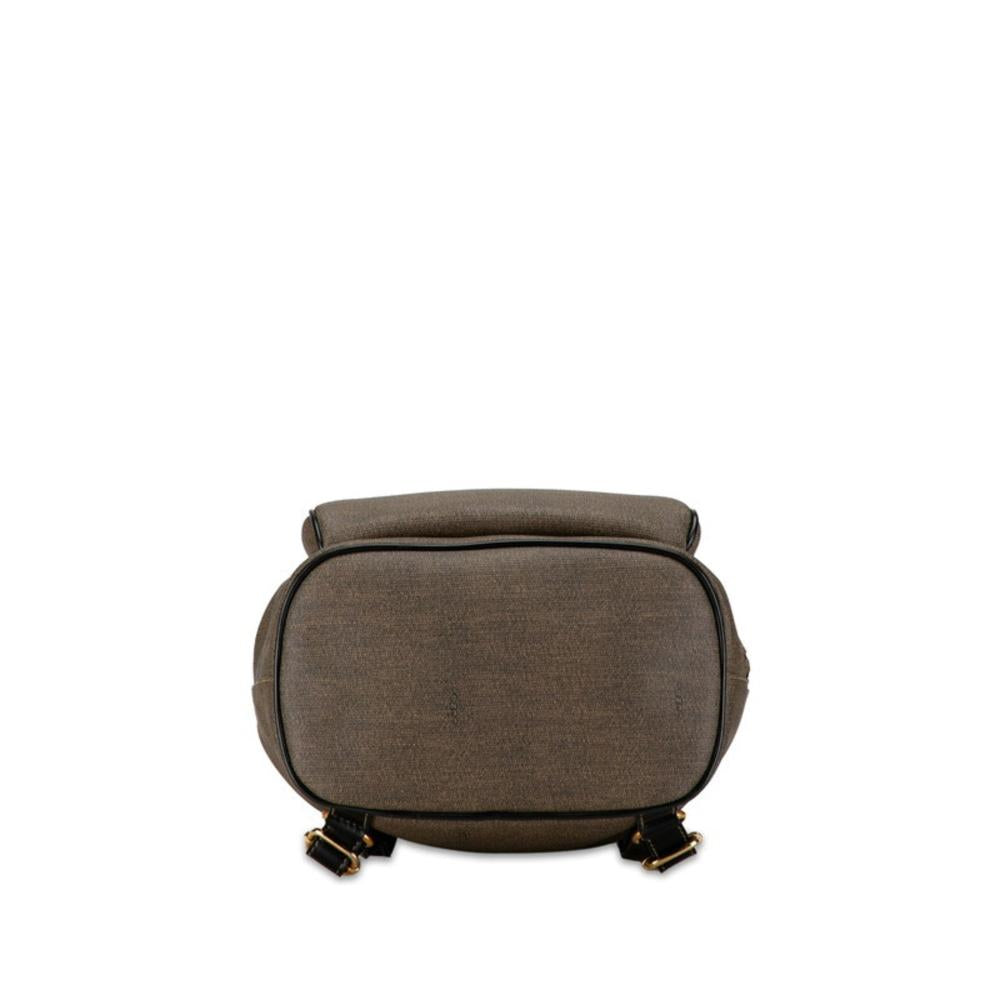 Grey Canvas Fendi Backpack