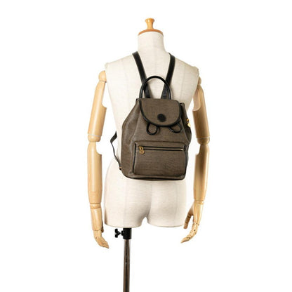 Grey Canvas Fendi Backpack
