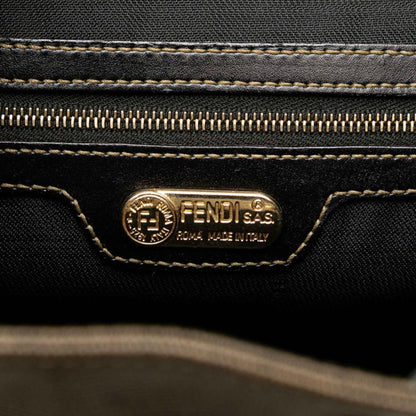 Grey Canvas Fendi Backpack