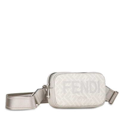Grey Canvas Fendi Belt Bag