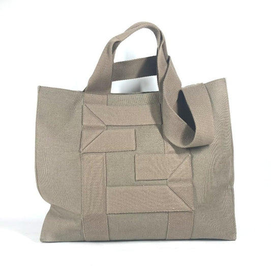 Grey Canvas Fendi Tote