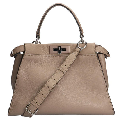 Grey Fabric Fendi Shoulder Bag