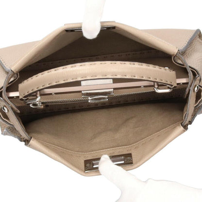 Grey Fabric Fendi Shoulder Bag