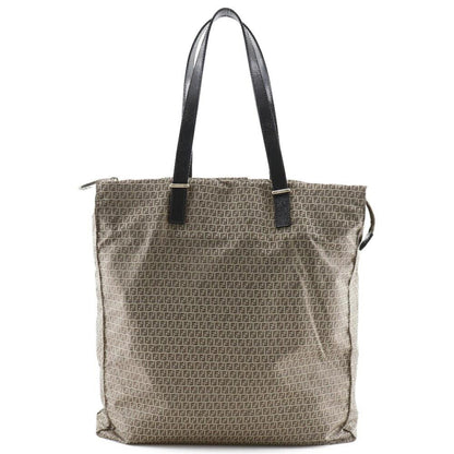 Grey Fabric Fendi Tote