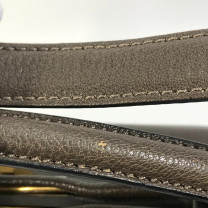 Grey Leather Fendi Baguette