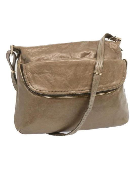 Metallic Leather Fendi Shoulder Bag